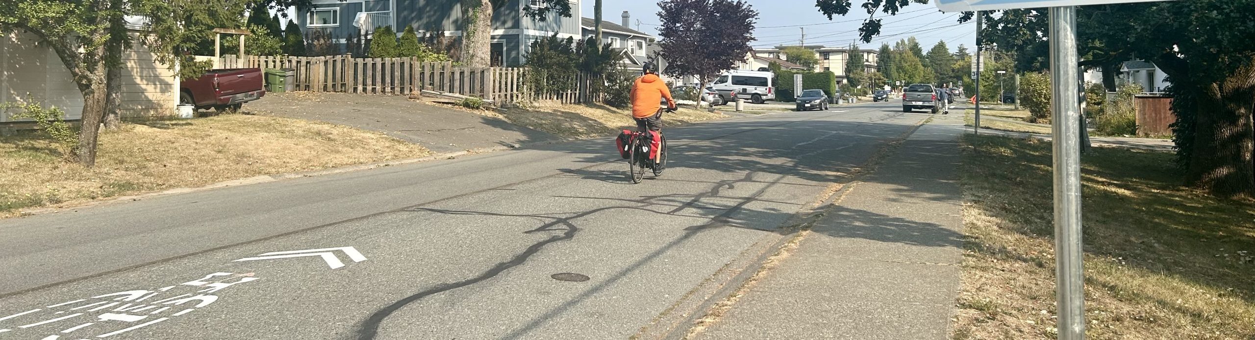 Bike heading north on Bowerbank