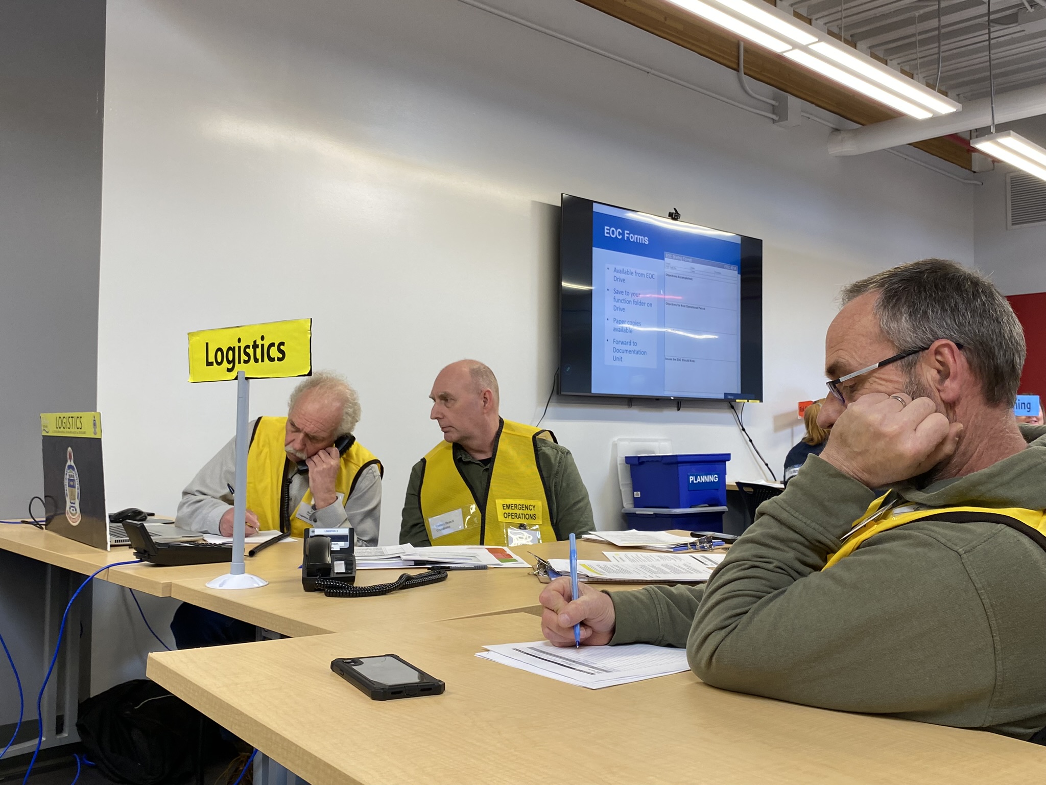 Staff in EOC