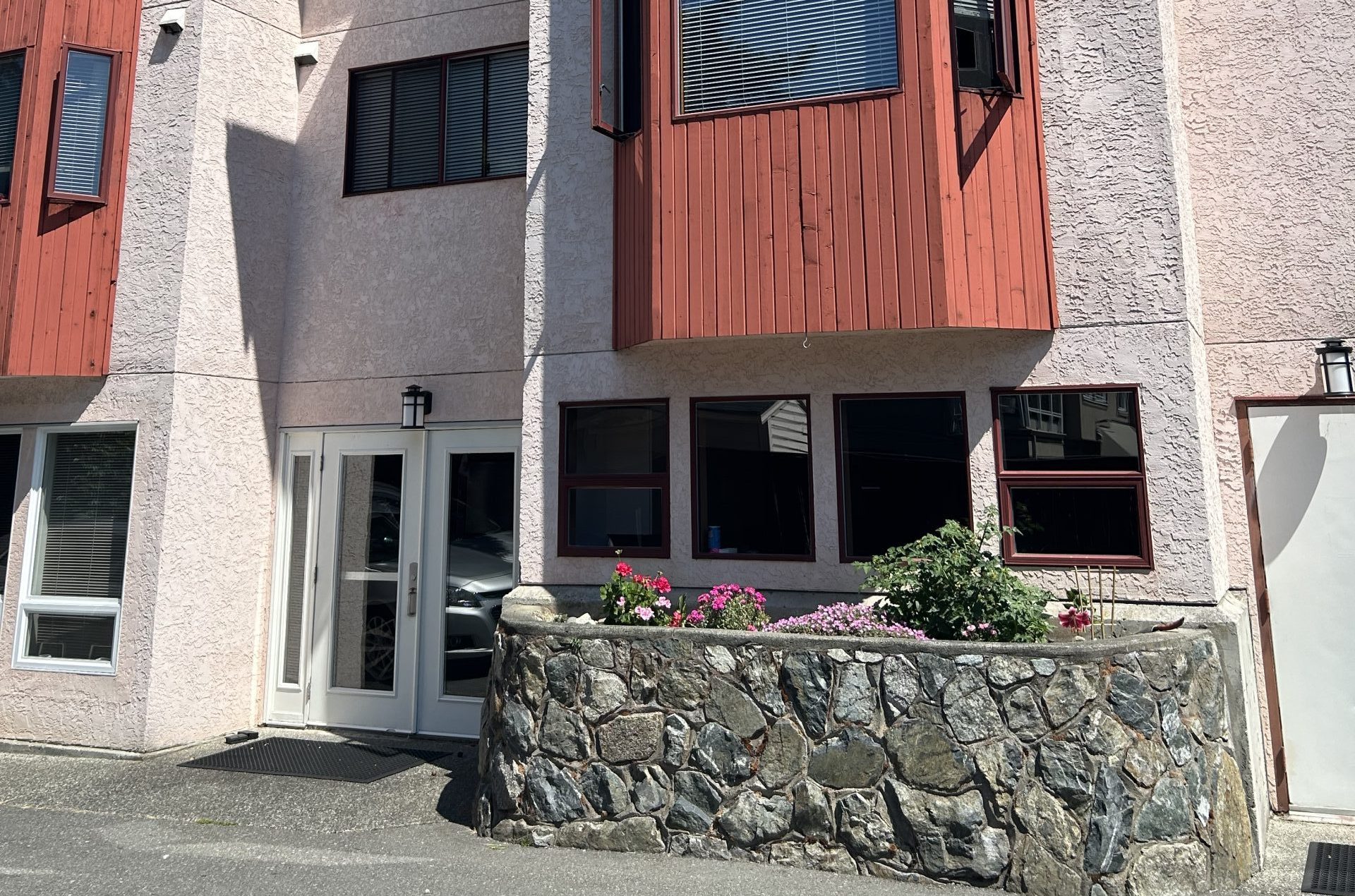Back entrance to community space