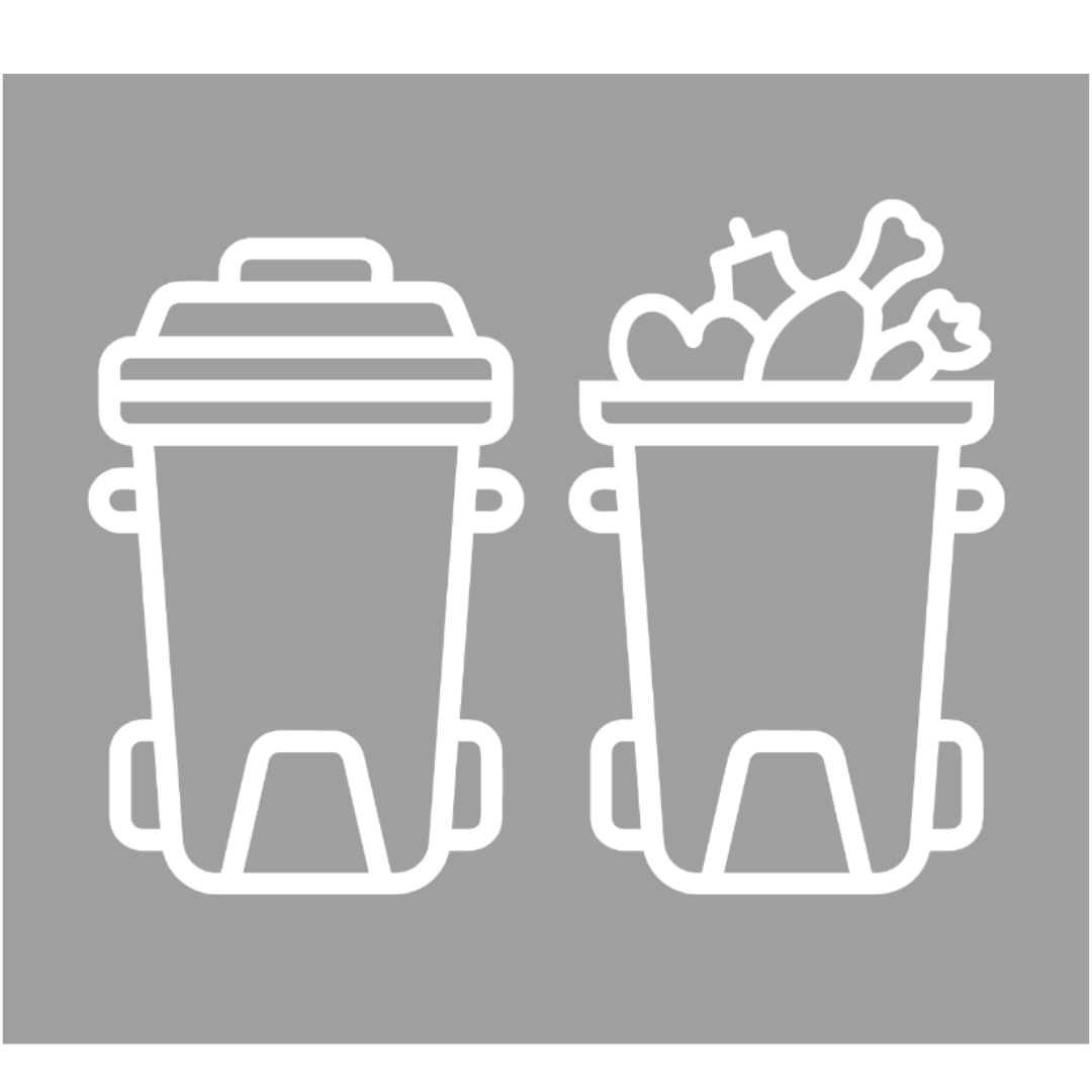 Icon. Garbage and kitchen waste