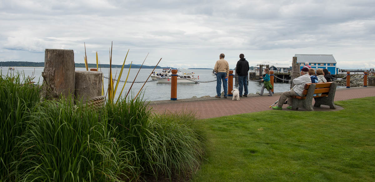 Sail Past Event by Waterfront Walkway