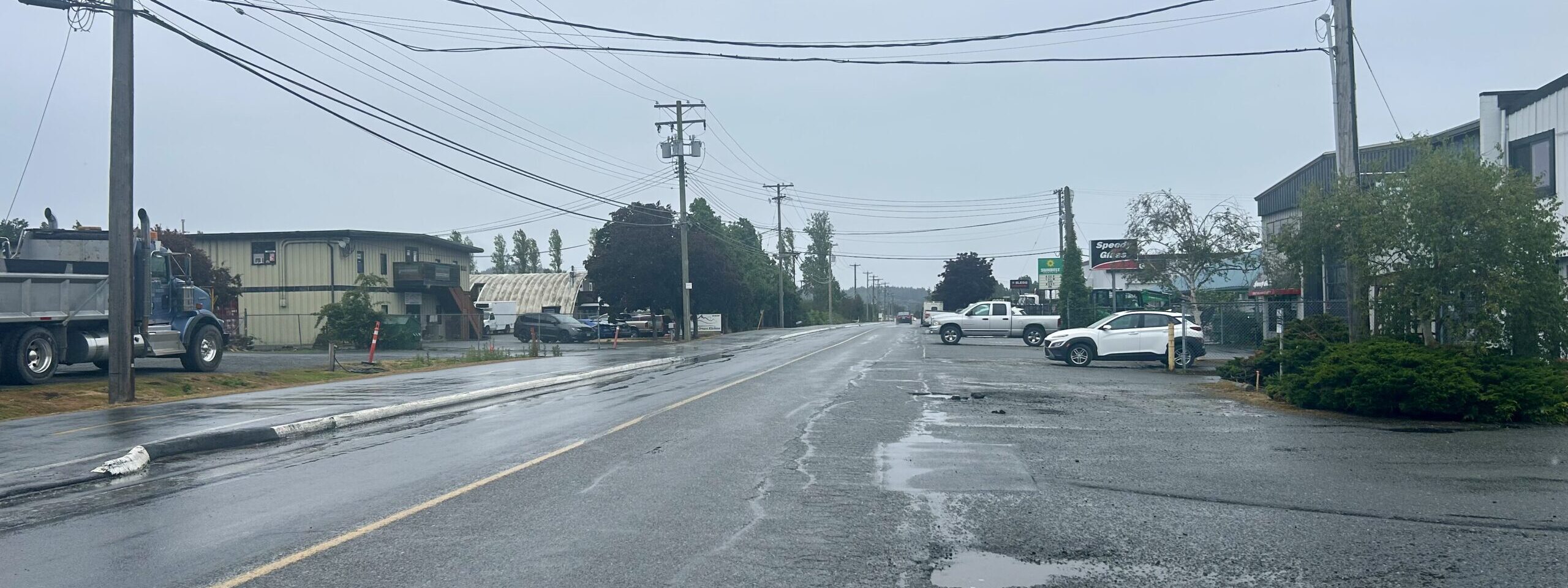 McDonald Park Road facing northeast