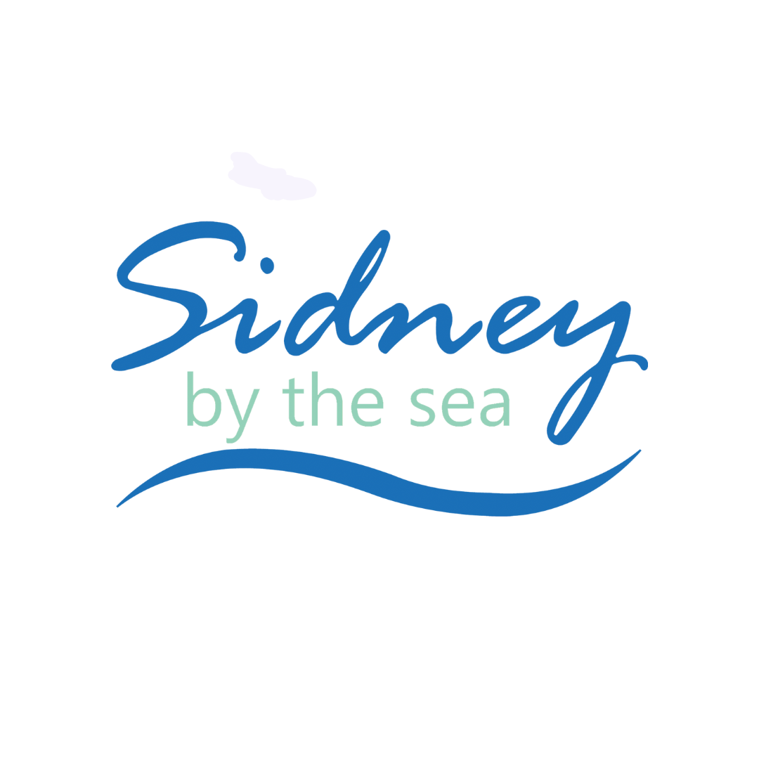 Previous corporate logo for Sidney with tagline and wave