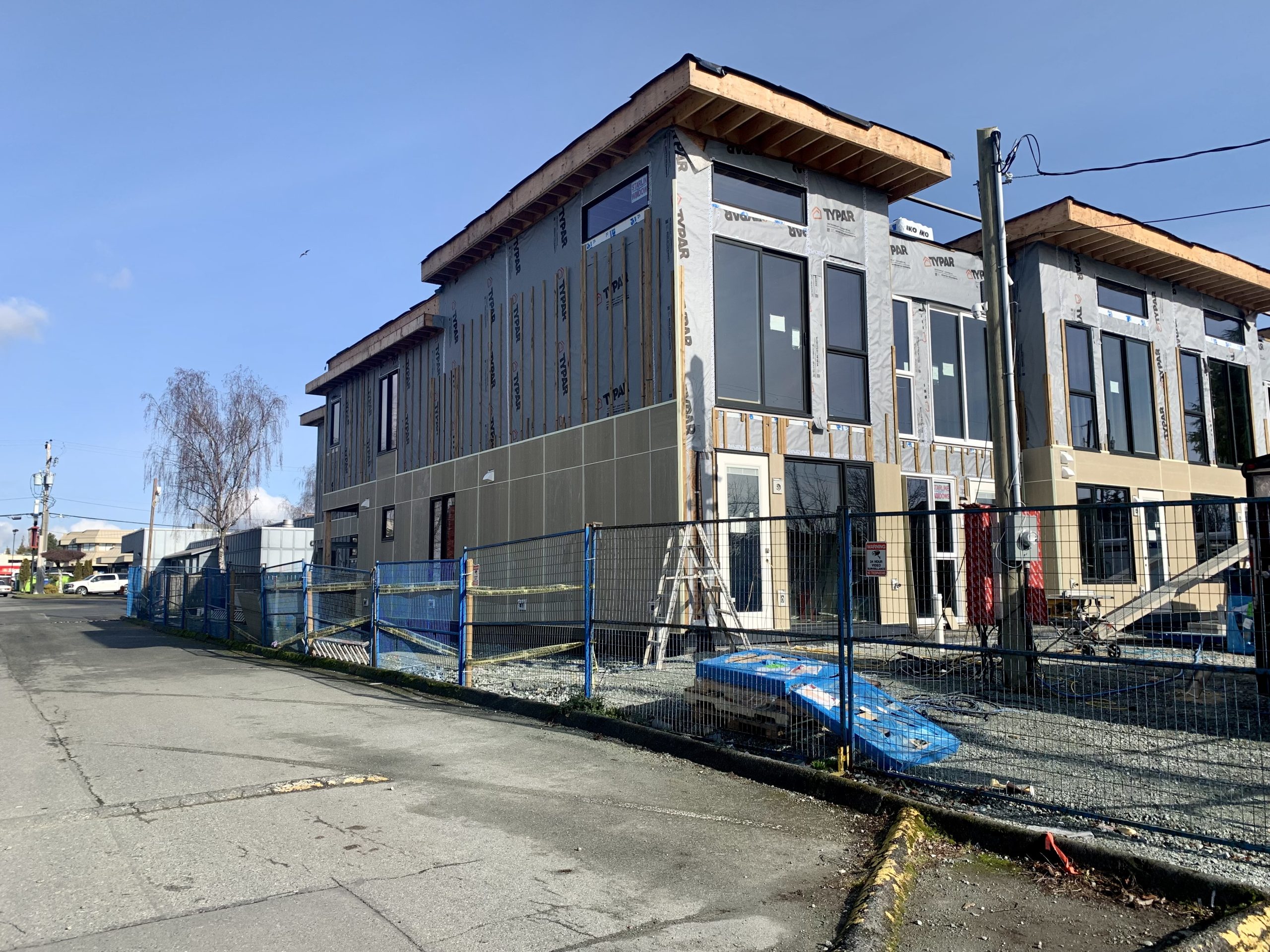 Houses under construction in Sidney