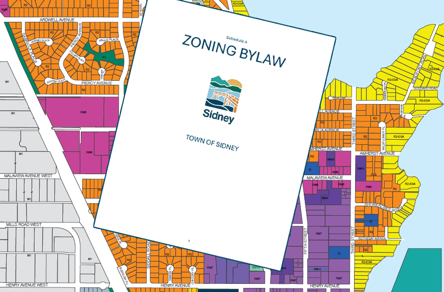  Zoning Bylaw on Map