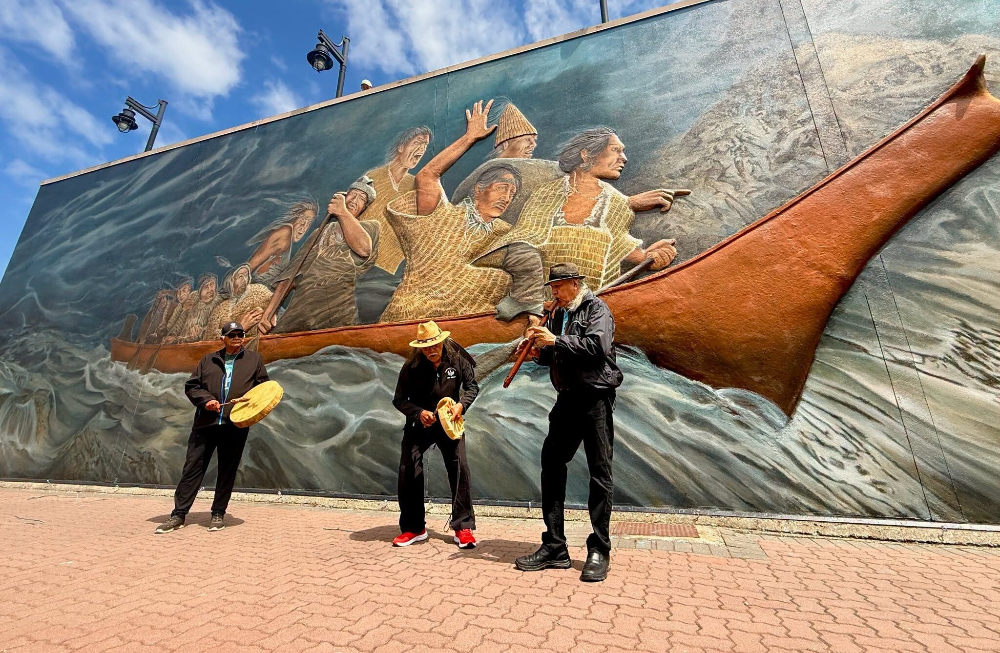 IceBear takes part in song, celebrating mural unveiling